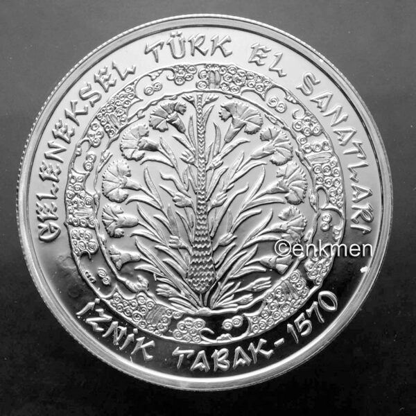 Iznik tabak Geleneksel Türk El Sanatları serisi birinci parası hatıra gümüş sertifikalı *SATILDI - OUT OF STOCK