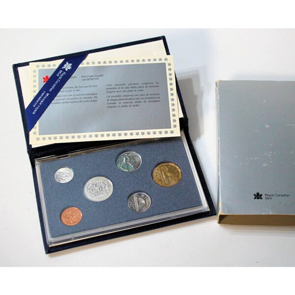 Kanada 1988 Coins Set Kutusunda, Sertifikali
