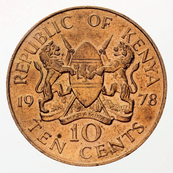 KENYA 10 Cents First President of Kenya 1978