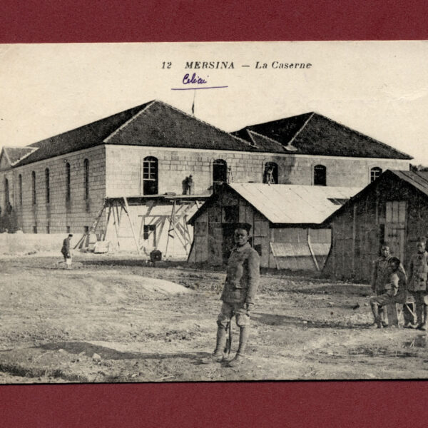 MERSIN Mersina 1921 Kışla Osmanlı zamanı used Ottoman Postcard