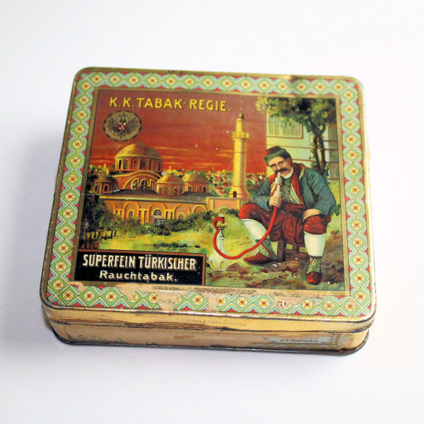 Superfein Türkischer Tabak Tütün kutusu Osmanli 13x12x2,5 cm. Nadir *SATILDI - OUT OF STOCK