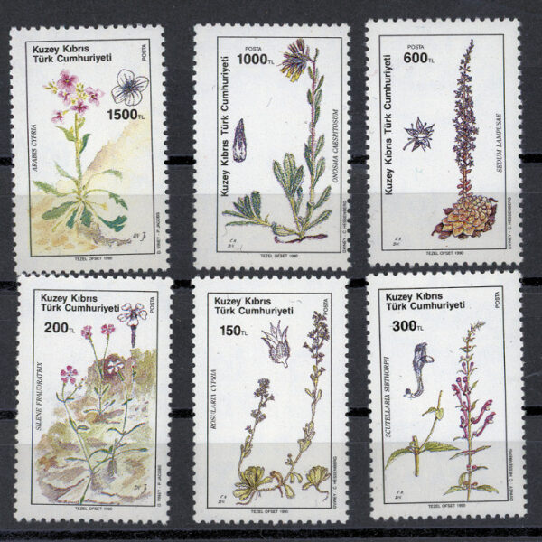 CEPT 1990 çiçekler K.K.T.C. KUZEY KIBRIS TÜRK CUM. Mint **MNH