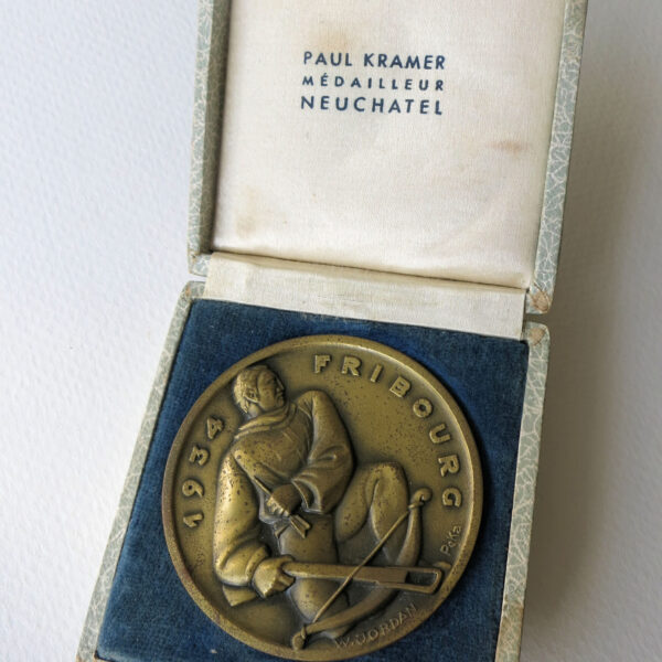 SCHWEIZ TIR Fedéral Fribourg 1934 Medal - Paul Kramer Neuchatel *SATILDI - OUT OF STOCK
