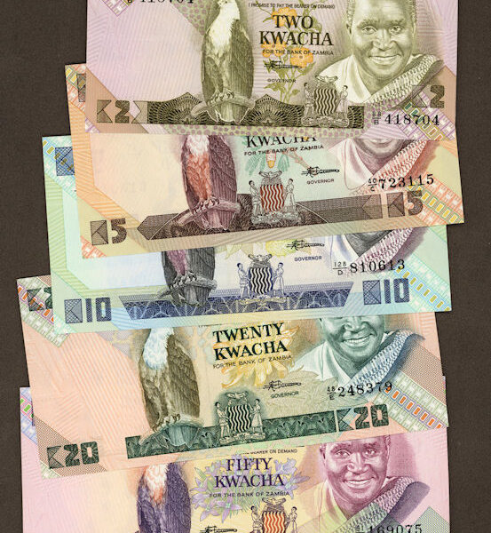 ZAMBIA 5 adet Kwacha - UNC *ÇİL