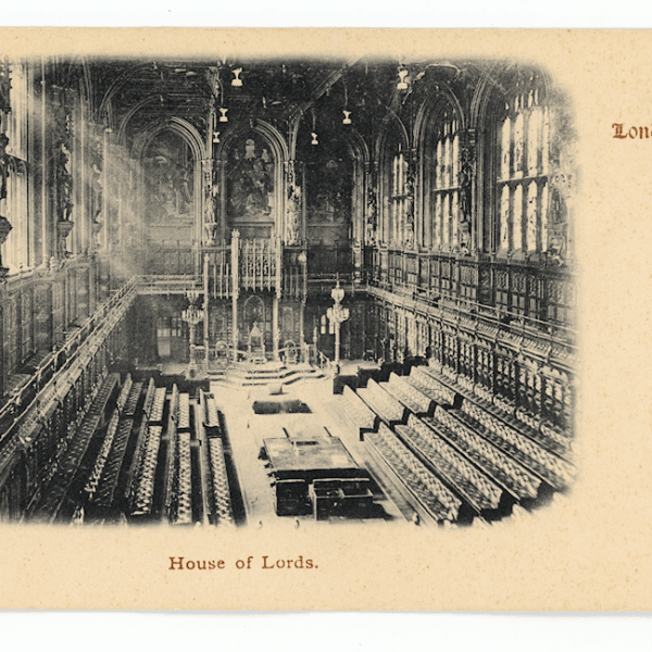 Lordlar kamarası Ingiltere Great Britain House og the Lords Postcard