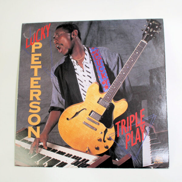 LUCKY PETERSON Triple Play* Blues LP - Printed in CANADA 8/8