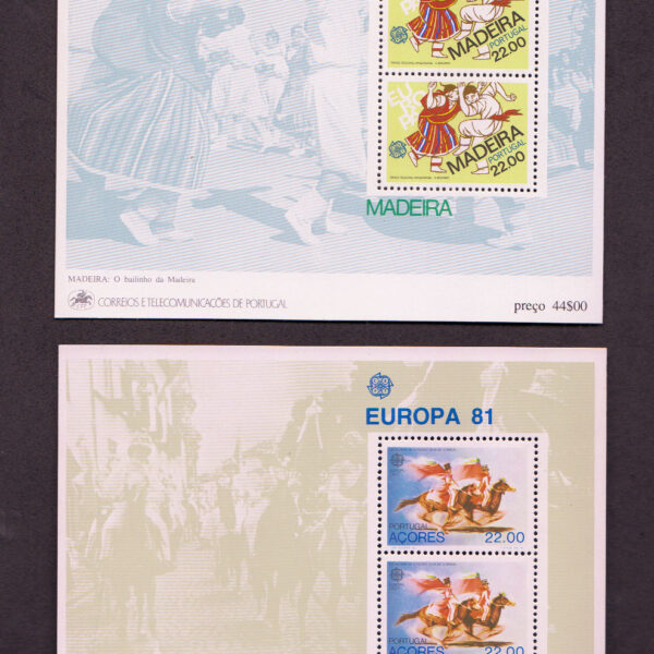 MADERIA 1981 CEPT 2 Blocks Mint **MNH