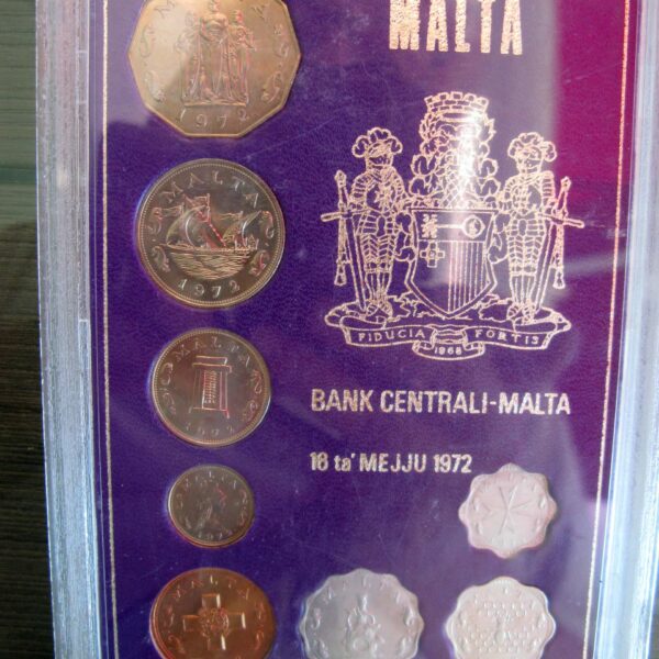 MALTA 1972 Offical Coin Set - UNC *SATILDI - OUT OF STOCK