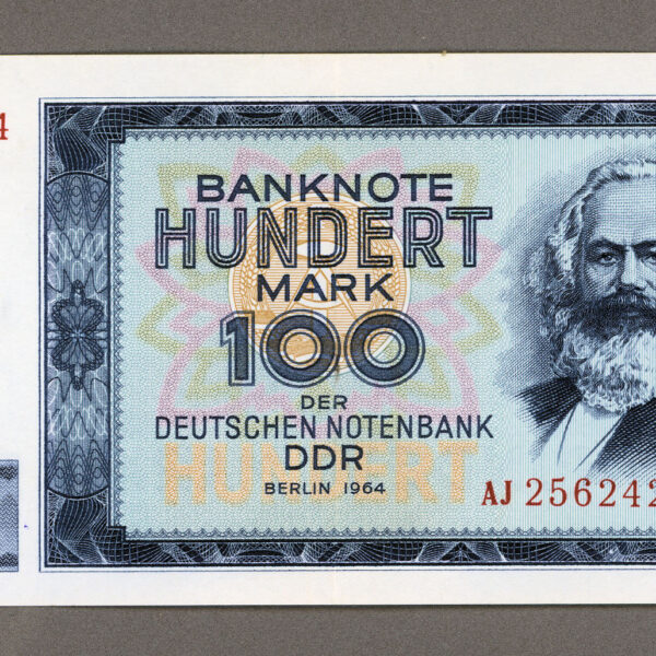 D.D.R. Dogu Almanya 1000 Mark 1964 Karl Marks çil banknot *SATILDI - OUT OF STOCK