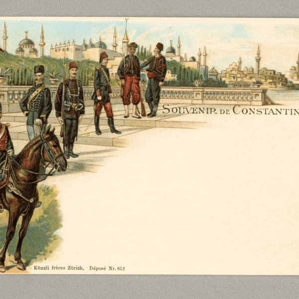 Souvenir De Constantinople Lithografi Osmanli Dönemi Kart Editor Künzli Fereres No. 651