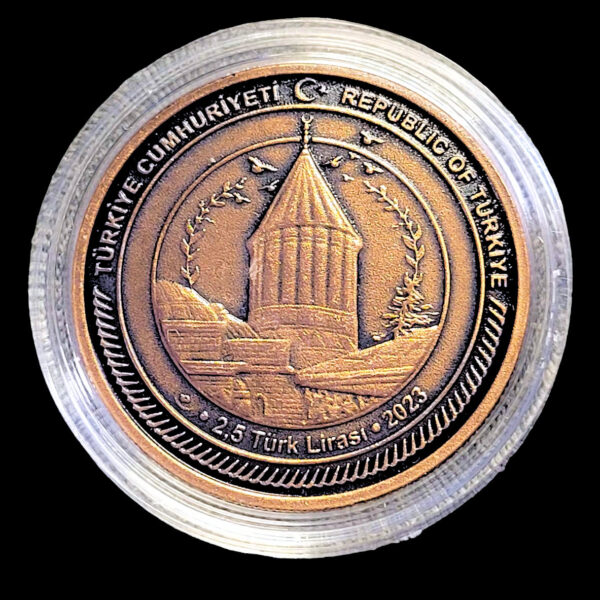 Mevlana 750. Vuslat yılı Diameter 38.61 mm. Bronz Sertifikalı