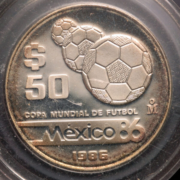 MEXICO 50 Pesos 1986 Gümüs hatira parasi