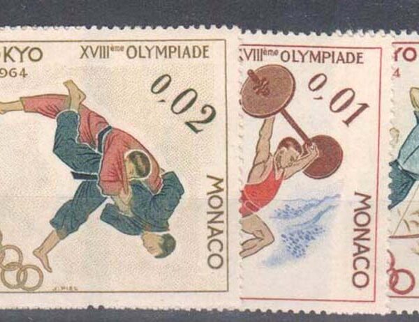 MONACO Tokyo olimpiyatlari 1964 Mint **MNH
