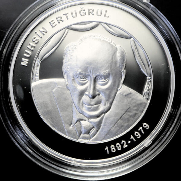Geleneksel Türk Tiyatrosu serisi no.6 Muhsin Ertugrul - 2023 hatıra parası gümüş sertifikalı