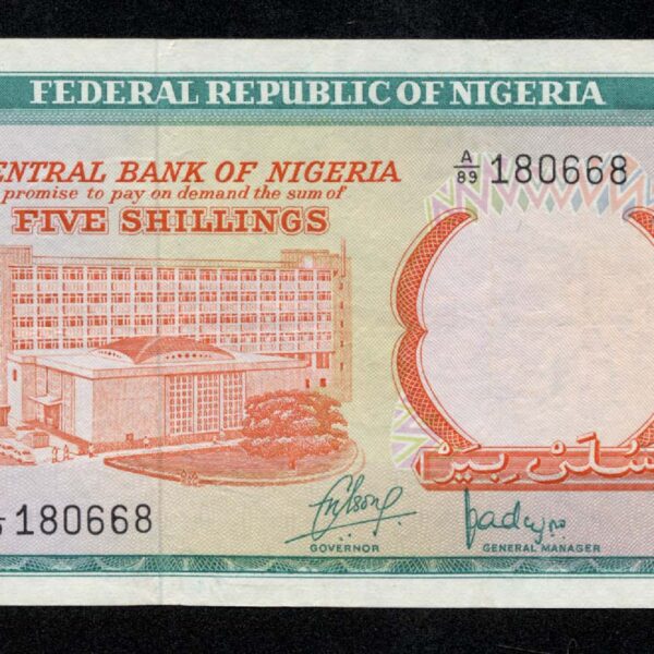 NIGERIA Nijerya 5/- Shillings EF