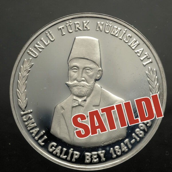 Ünlü Türk Numismat Ismail Galip Bey 1988 Madalya