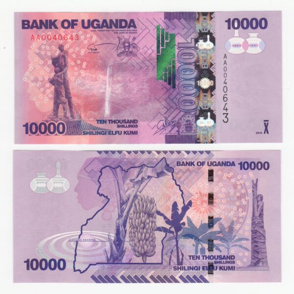 UGANDA 1000+2000+5000+10000 Shillings 2010 Pick # 49A+50A+51A+52A - UNC *çil