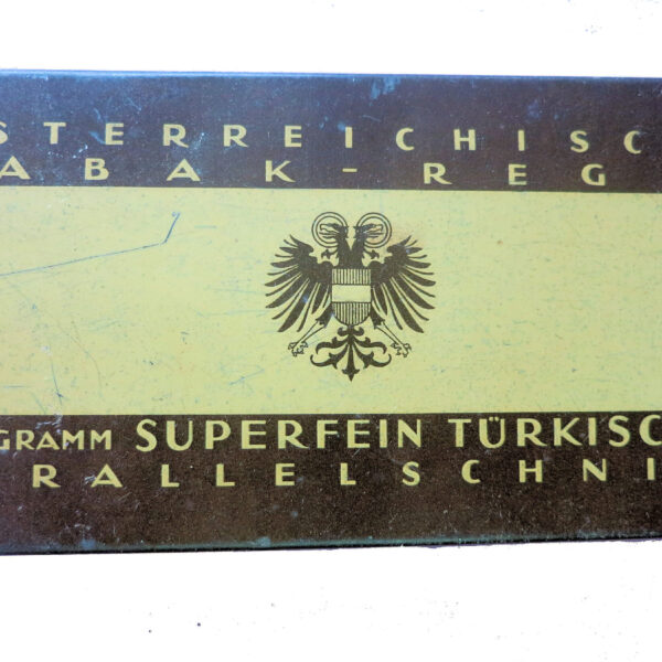 ÖSTERREICHISCHE SUPERFEIN TÜRKISCHER TABAK Metal Tin *SATILDI - OUT OF STOCK