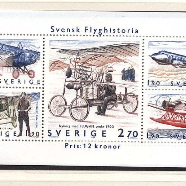 SWEDEN Isveç Aviatik Mint **MNH