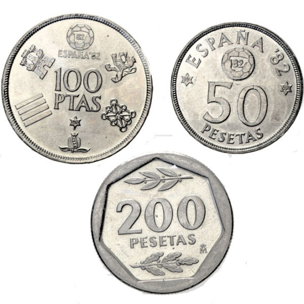 SPAIN Ispanya 50/100/200 Pesetas