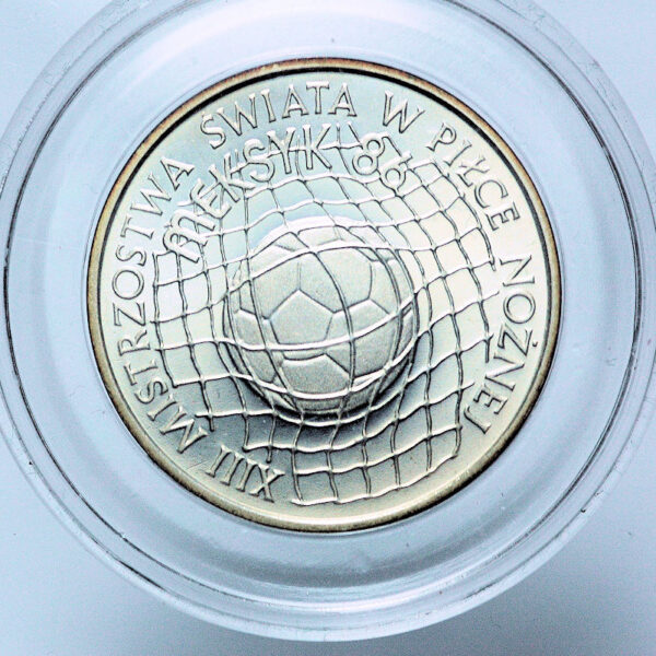 POLAND 500 Zlotyich 1986 Mexica Football Cup *PROBA (Parlak baskı)
