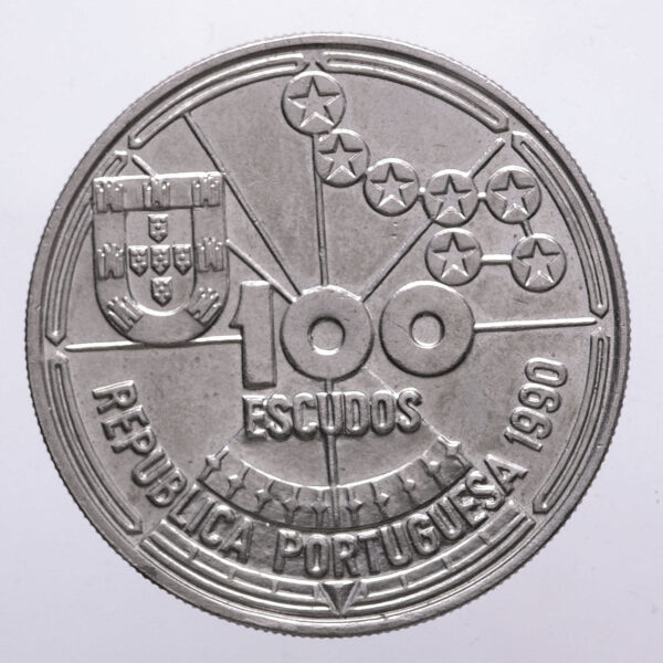 Portugal 100 Escudos 1990 *Nickel