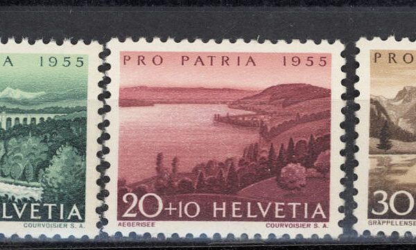 SWITZERLAND Isviçre Pro Patria 1955 Mint **MNH