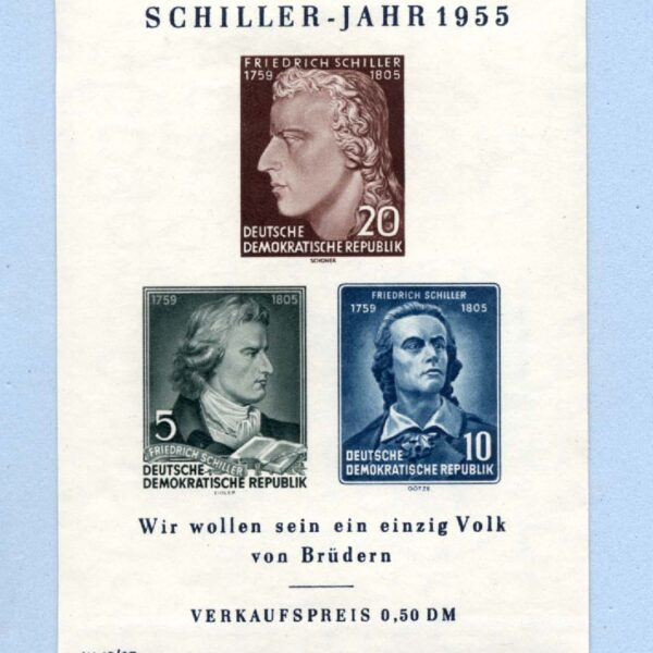 ALMANYA Deutschland 3 Block (arka yüzleri hafif hasarlı)