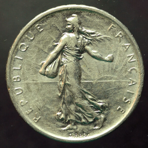 FRANCE 5 Francs 1960 Gümüş