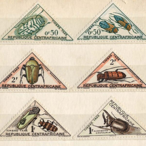 Orta Africa Cum. Böcekler Serisi Mint **MNH