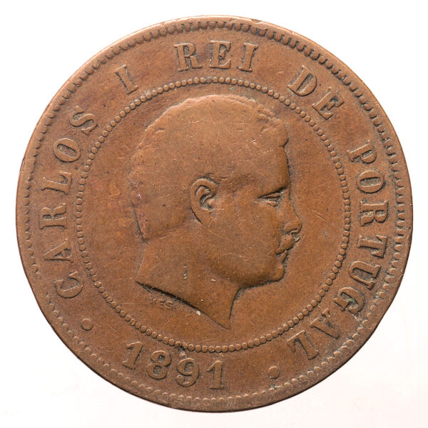 PORTUGAL 20 Reis 1891
