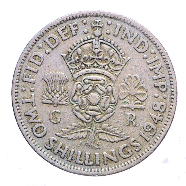2 Shillings 1948 King Geoerge GREAT BRITAIN