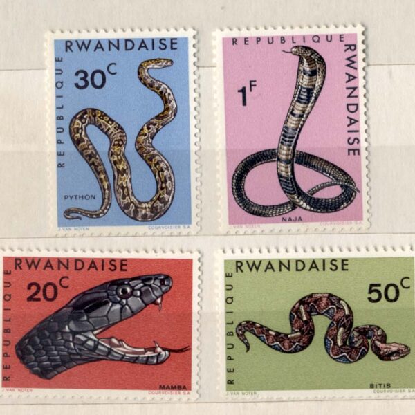 RWANDAISE Ruanda YILANLAR Serisi Mint **MNH