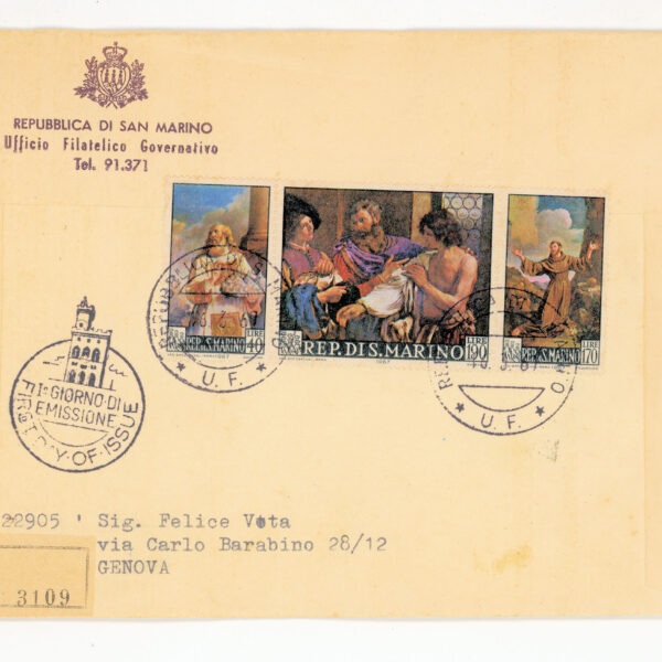 5 adet SAN MARINO FDCs