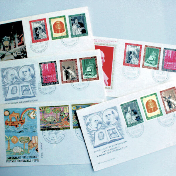7 adet VATICAN FDCs