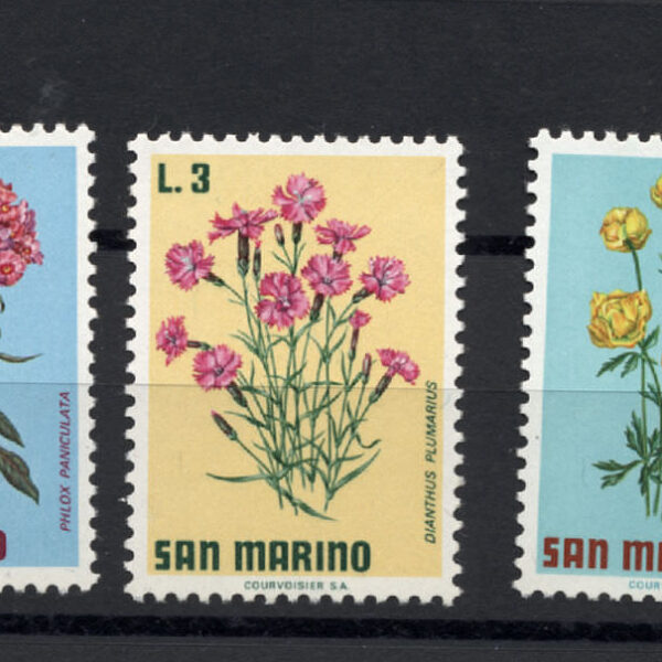 SAN MARINO çiçekler Mint **MNH