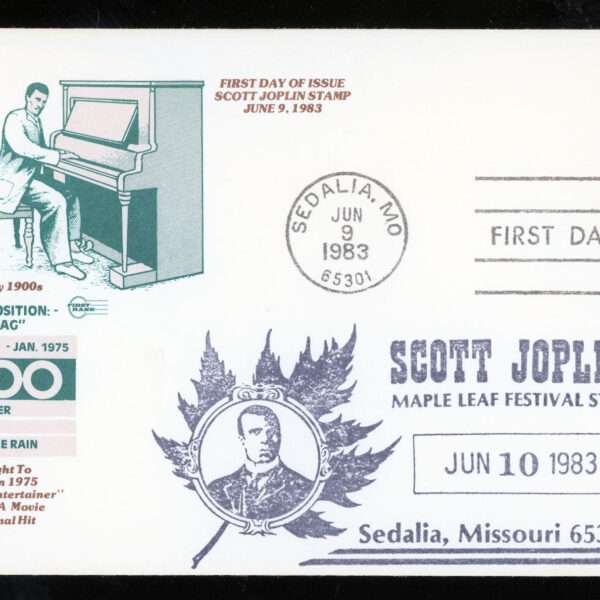 JAZZ temalı ilk gün zarfı FDCs Scott Joplin USA