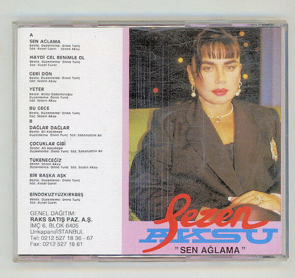 SEZEN AKSU sen aglama (CD ve Kapak iyi durumda) SATILDI - STOKTA YOK SATILDI - STOKTA YOK SATILDI - STOKTA YOK