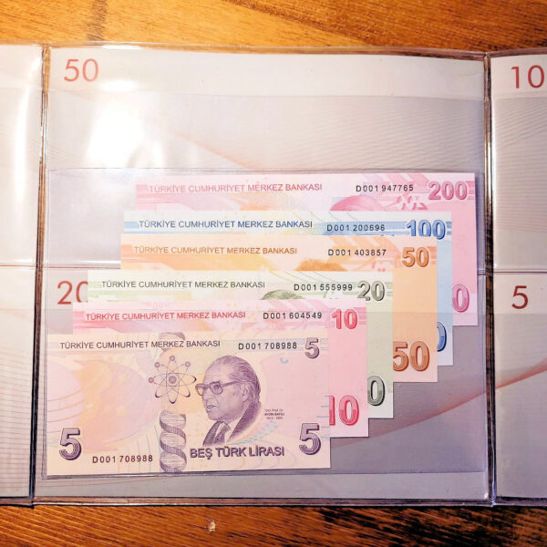 Merkez Bankası Banknotları Özel Föyünde Tam Seri *çil *SATILDI - OUT OF STOCK