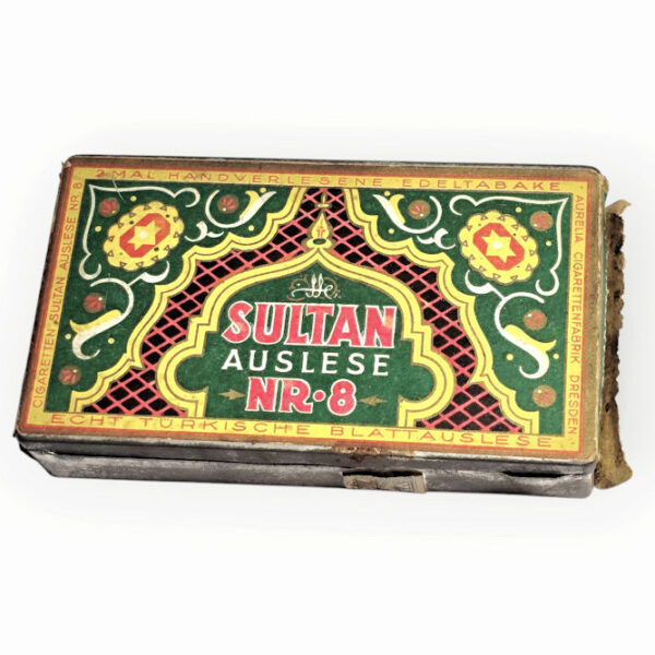 SULTAN Turkish Tabak 25 Cigaretten Metallblech Tin *Auslese Nr.8 (RARE!!)