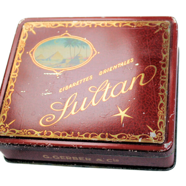 SULTAN Tabak ORIENT aus Metal Tin - 15x13x4 cm.
