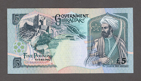 GIBRALTAR Cebelitarik 5 Pounds 1995 - UNC *çil banknot RARE!!!
