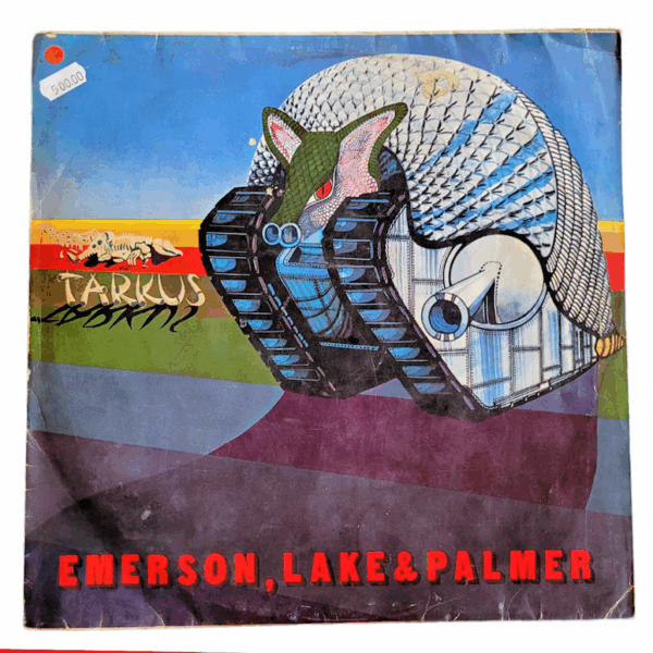 EMERSON LAKE & PALMER Tarkus Plak 6 Kapak 4 Türkmalı