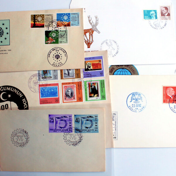 7 adet T.C. FDCs