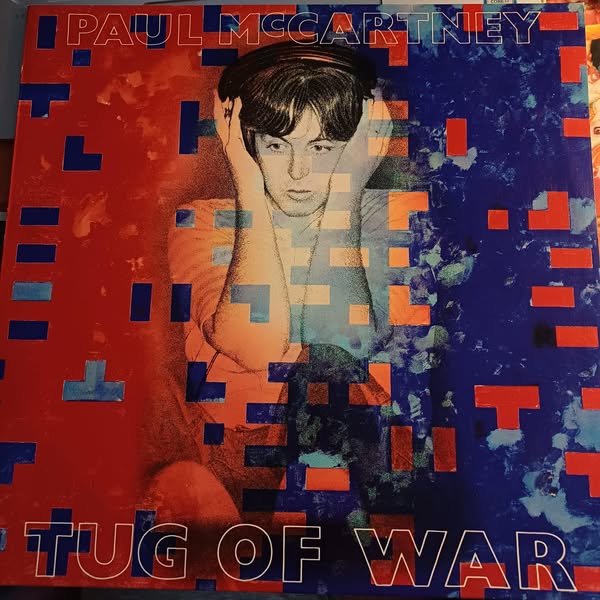 PAUL McCARTNEY - Tug Of War 1982 Almanya - Orj. İç Zarf K_8.5 * P_7.5 (Çizik + düşük volumlerde az çıtırı)