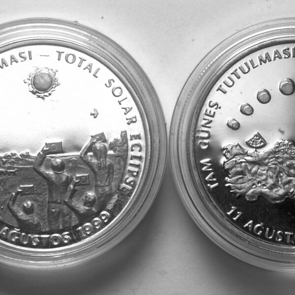 2006 yılı tam güneş tutulması *2 adet Gümüş hatıra parası sertifikasız