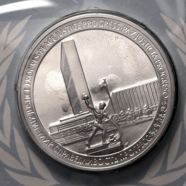 ilk gün damgası ile Birlesmis Milletler United Nations Silver Medal 1970 *SATILDI - OUT OF STOCK