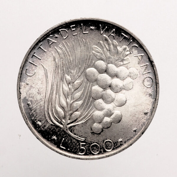 VATICAN Vatikan 500 Lire 1971 *Silver