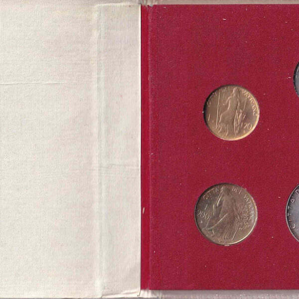 VATİKAN 1979 YILI GÜMÜŞ ÇİL para seti Coin set Vatican silver