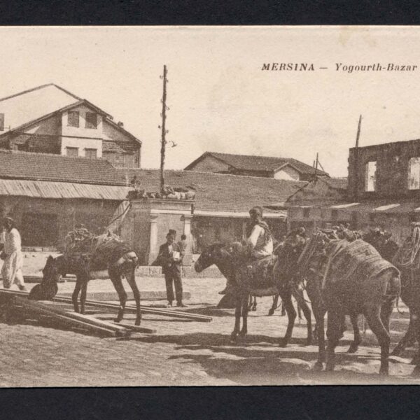 Osmanli Dönemi Mersin Mersina Yogutçu Pazari Kart